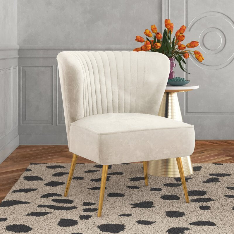 Lisette 26'' Wide Tufted Velvet Side Chair