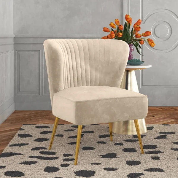Lisette 26'' Wide Tufted Velvet Side Chair