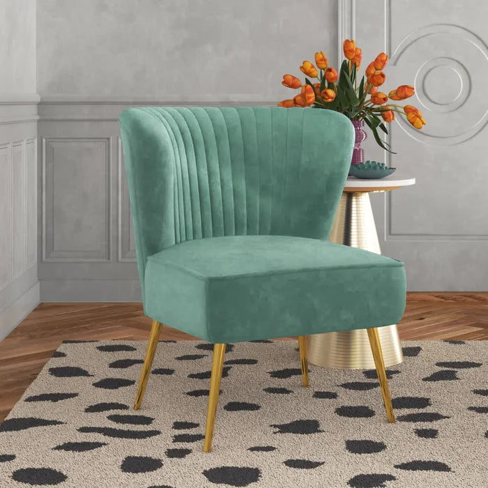 Lisette 26'' Wide Tufted Velvet Side Chair