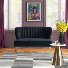 Load image into Gallery viewer, Lisette 47&#39;&#39; Velvet Armless Loveseat
