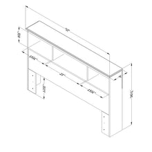 Load image into Gallery viewer, Country Pine Little Treasures Twin Bookcase Headboard 5108RR
