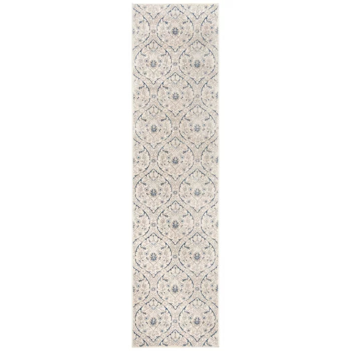 Llana Power Loom Performance Light Gray Rug, Runner 2' x 6'