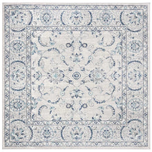 Load image into Gallery viewer, Llana Power Loom Performance Light Grey/Blue Rug, Square 11&#39;
