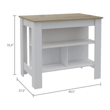 Load image into Gallery viewer, Amaretto/White Lockard 40.5&#39;&#39; Kitchen Island
