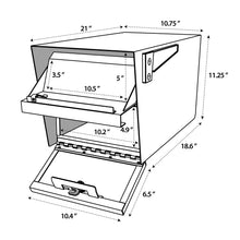 Load image into Gallery viewer, Locking Post Mounted Mailbox
