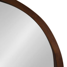 Load image into Gallery viewer, 30&quot; x 30&quot; Walnut Brown Loftis Modern &amp; Contemporary Accent Mirror
