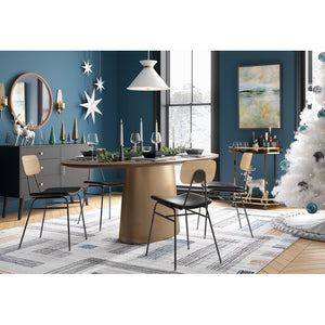 30" x 30" Walnut Brown Loftis Modern & Contemporary Accent Mirror
