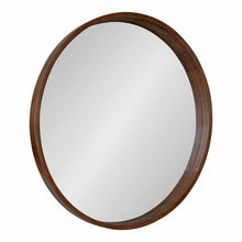 Load image into Gallery viewer, 30&quot; x 30&quot; Walnut Brown Loftis Modern &amp; Contemporary Accent Mirror
