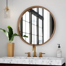 Load image into Gallery viewer, 30&quot; x 30&quot; Natural Loftis Modern &amp; Contemporary Accent Mirror
