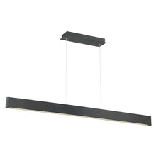 Load image into Gallery viewer, 44&quot; Black Logemann 1-Light Kitchen Island Linear LED Pendant
