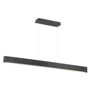 44" Black Logemann 1-Light Kitchen Island Linear LED Pendant