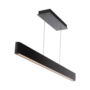 44" Black Logemann 1-Light Kitchen Island Linear LED Pendant