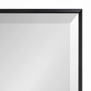 36.75" x 24.75" Black Logsdon Traditional Beveled Accent Mirror MRM2145