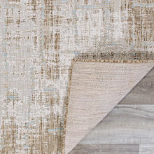 Load image into Gallery viewer, Lolley Abstract Indoor / Outdoor Area Rug in Light Brown/Ivory 3&#39;3&quot; x 5&#39;6&quot;
