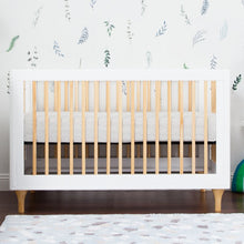 Load image into Gallery viewer, White/Natural Lolly 3-in-1 Convertible Crib  7451RR
