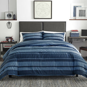 Longpoint 100% Cotton Comforter Set,  Full/Queen