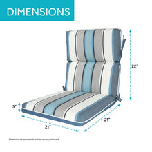 Load image into Gallery viewer, Longshore Tides 1 - Piece Outdoor Seat/Back Cushion 3&quot; x 21&quot; x 43&quot; (SET OF 3)
