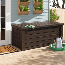 Load image into Gallery viewer, Loon Peak® Ianis 150 Gallons Gallon Water Resistant Deck Box in Dark Brown 2740AH
