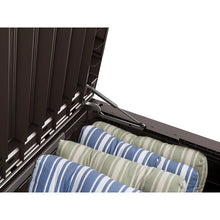 Load image into Gallery viewer, Loon Peak® Ianis 150 Gallons Gallon Water Resistant Deck Box in Dark Brown 2740AH
