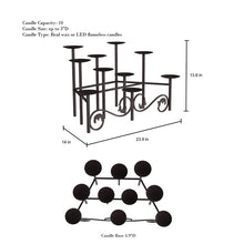 Load image into Gallery viewer, Lorelle 13.8&quot; Metal Fireplace Candelabra Holder
