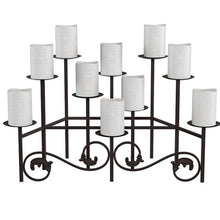 Load image into Gallery viewer, Lorelle 13.8&quot; Metal Fireplace Candelabra Holder
