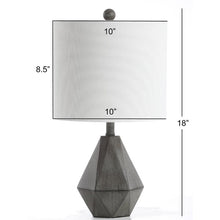 Load image into Gallery viewer, Lorine 18&quot; Dark Gray Table Lamp
