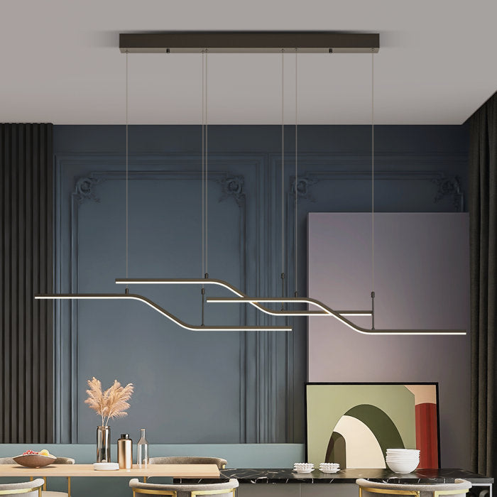 Lorisa 3 - Light Kitchen Island Linear LED Pendant