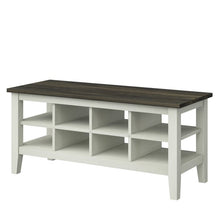 Load image into Gallery viewer, Old Wood White Lorraine Cubby Storage Bench (SB832)
