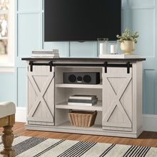 Load image into Gallery viewer, Cream/Espresso Lorraine TV Stand for TVs up to 54&quot;
