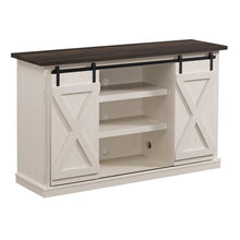 Load image into Gallery viewer, Cream/Espresso Lorraine TV Stand for TVs up to 54"
