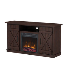 Load image into Gallery viewer, Lorraine TV Stand for TVs up to 55&quot; with Electric Fireplace Espresso(2598RR)
