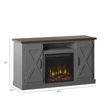 Load image into Gallery viewer, Lorraine TV Stand for TVs up to 55&quot; with Fireplace Included
