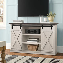 Load image into Gallery viewer, Cream/Espresso Lorraine TV Stand for TVs up to 60&quot;
