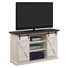 Load image into Gallery viewer, Cream/Espresso Lorraine TV Stand for TVs up to 60&quot;
