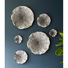 Load image into Gallery viewer, 16&quot; H x 16&quot; W x 3&quot; D Silver Lotus Wall Décor GL762
