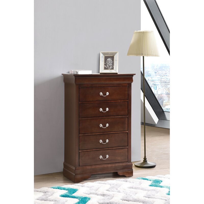 Louis Phillipe 5 Drawer 31'' W Chest 6402RR-OB