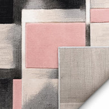 Load image into Gallery viewer, Louisa Geometric Area Rug in Pink/Gray/Black, Runner 2&#39;7&quot; x 9&#39;10&quot;
