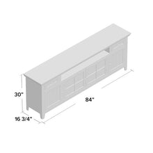 Load image into Gallery viewer, Lounsbury TV Stand for TVs up to 88" Vintage White 3503RR
