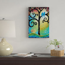 Load image into Gallery viewer, 12&quot; H x 8&quot; W x 0.75&quot; D Lovebirds Of Happiness II by Helen Janow Miqueo Gallery-Wrapped Canvas Giclée
