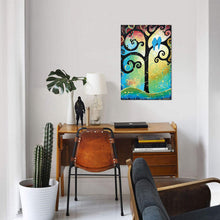 Load image into Gallery viewer, 12&quot; H x 8&quot; W x 0.75&quot; D Lovebirds Of Happiness II by Helen Janow Miqueo Gallery-Wrapped Canvas Giclée
