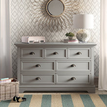Load image into Gallery viewer, Gray 7 Drawer Double Dresser (457MM)
