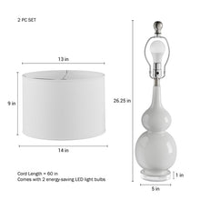 Load image into Gallery viewer, Lowrie 26&quot; Table Lamp Set (Set of 2) 4220RR
