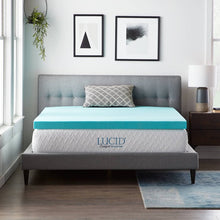 Load image into Gallery viewer, Lucid Comfort 3” Gel Memory Foam Mattress Topper Queen #2386HW
