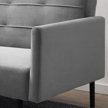 Load image into Gallery viewer, Lucid Comfort 74&#39;&#39; Velvet Square Arm Sleeper
