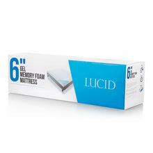 Load image into Gallery viewer, Lucid Comfort Collection 6&quot; Firm Gel Memory Foam Mattress twin
