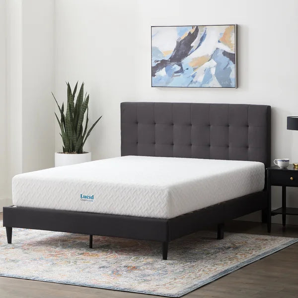 Lucid Comfort Collection Lucid Comfort 10'' Firm Gel Memory Foam Mattress queen