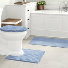 Load image into Gallery viewer, Lucille Multiple Nylon Non-Slip Striped 3 piece Bath Rug Set #ND1136
