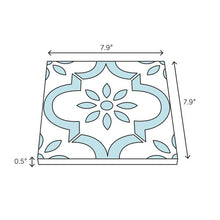 Load image into Gallery viewer, Lucky 8&quot; x 8&quot; Cement Field Tiles Aqua/White(2772RR-18 boxes)
