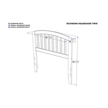 Load image into Gallery viewer, Luisa Slat Headboard Twin Caramel #1174HW
