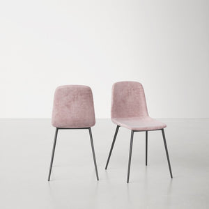 33'' H x 17.5'' W x 21'' D Lunar Velvet Side Chair (Set of 2)